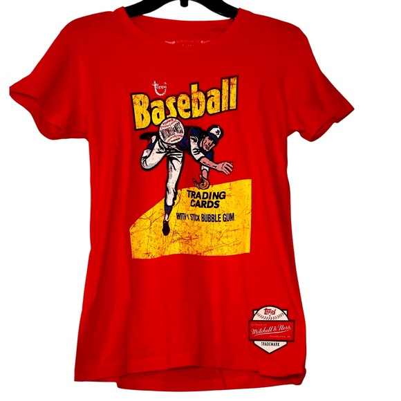 Mitchell & Ness Other - NWT Mitchell And Ness Throw Back Topps Baseball Cards‎ Shirt Size M